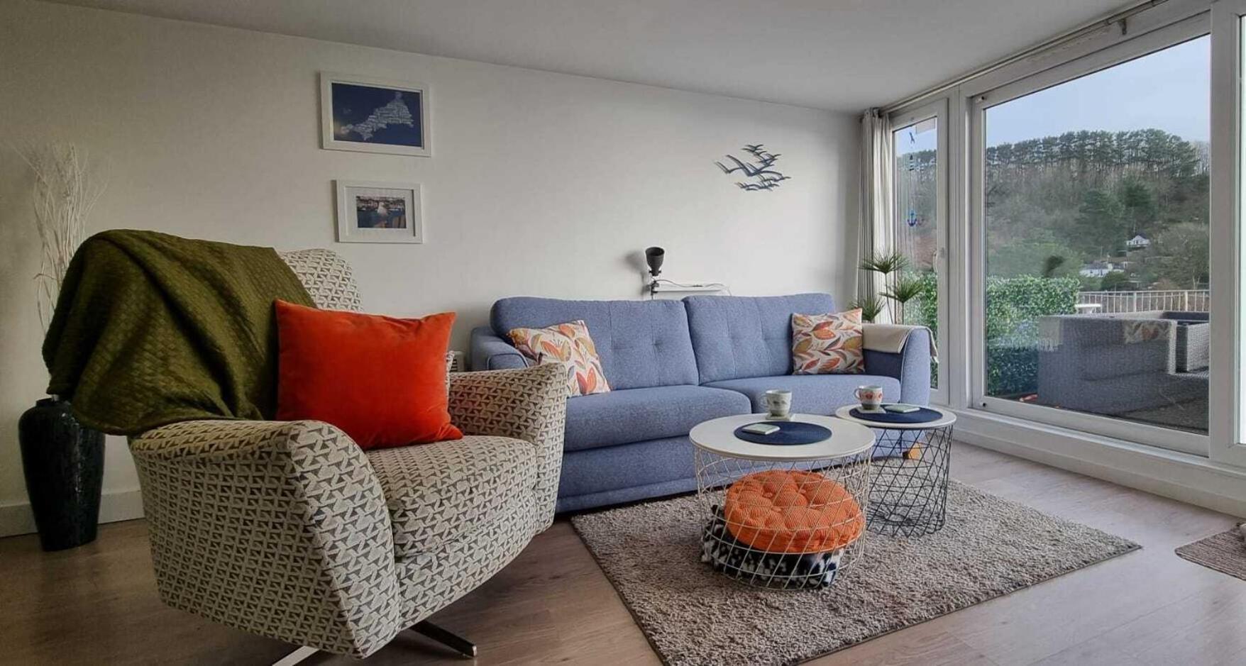 May View - Luxury Sea View Apartment - Millendreath, Looe Eksteriør bilde